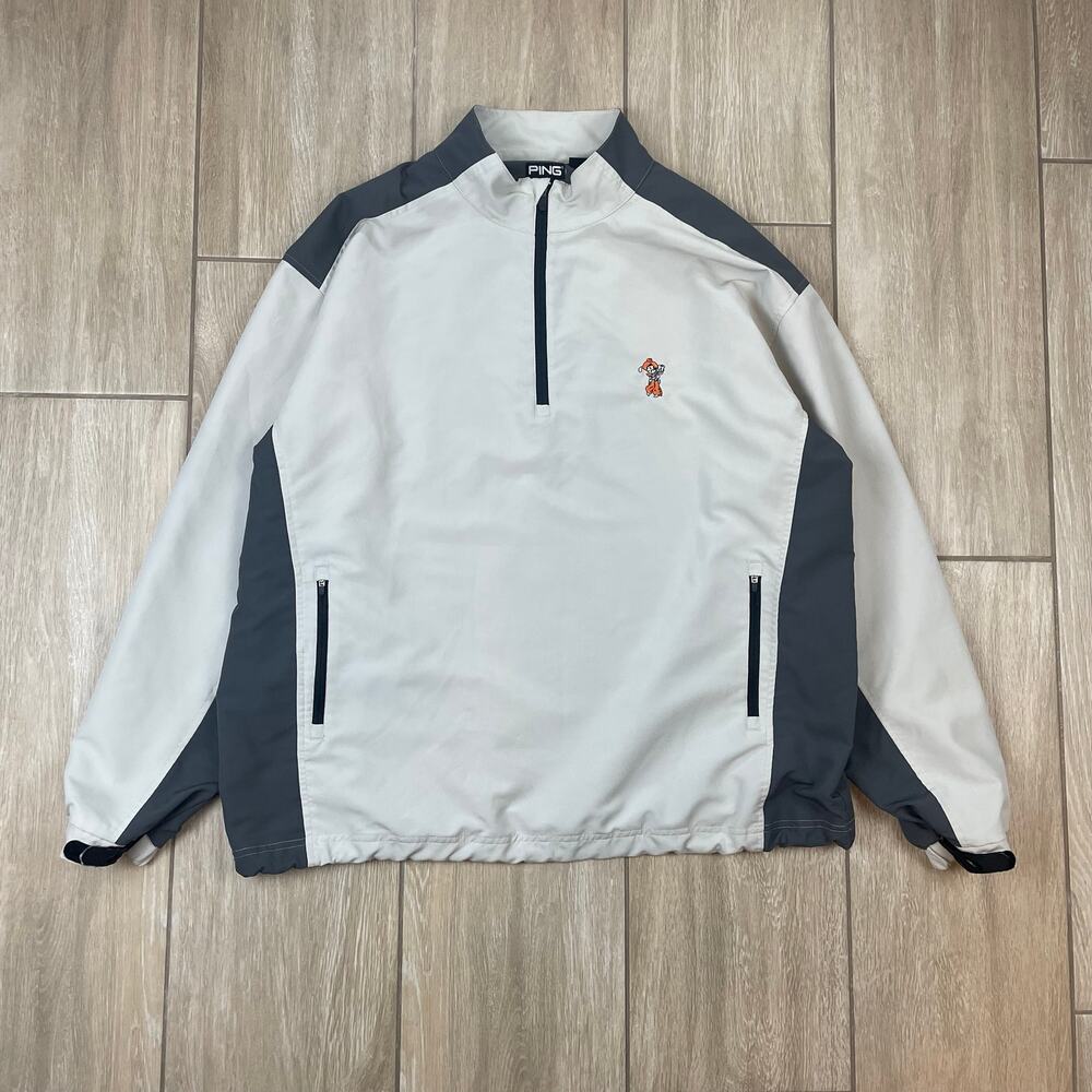 PING Oklahoma State Cowboys Golf Pullover Mens XL Tall OSU Pistol Pete 1/4 Zip